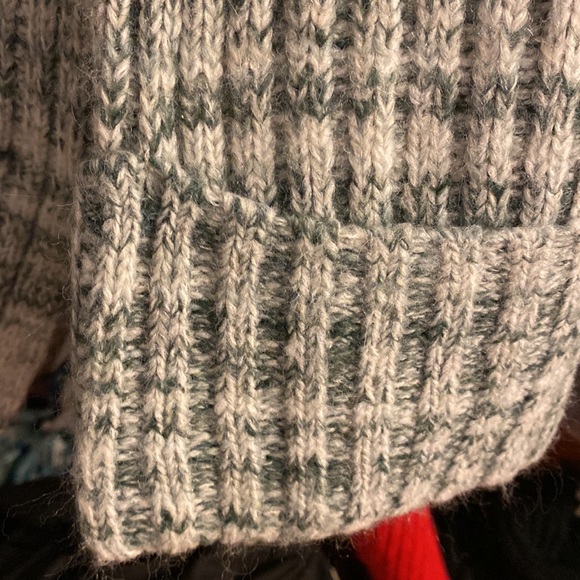 Old Navy Mock Neck Ribbed Knit Chunky Pink Tunic Roll Cuff Sweater Size XXL - Picture 6 of 12